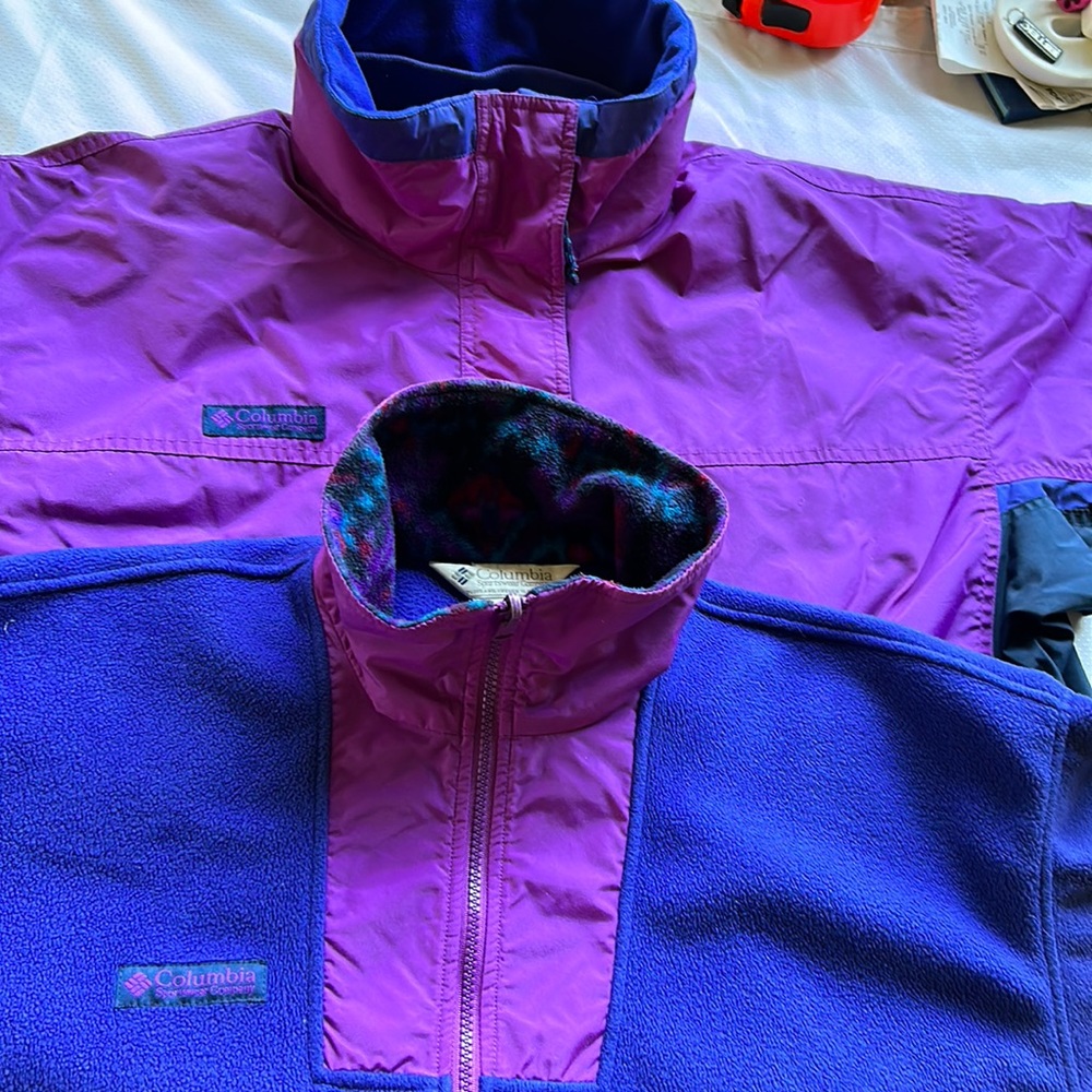 Vintage Columbia Bugaboo Fleece + Jacket Retro Rad Hiking Camping Trekking